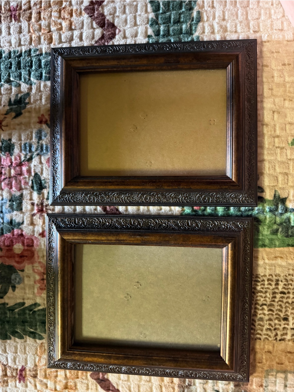 Classic Ornate Dark Brown Picture Frame - Set of 2